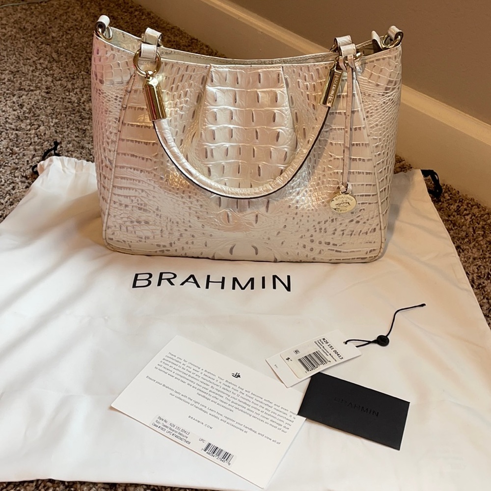 Brahmin Ruby Macaroon Melbourne Genuine Leather UPC#749034275458